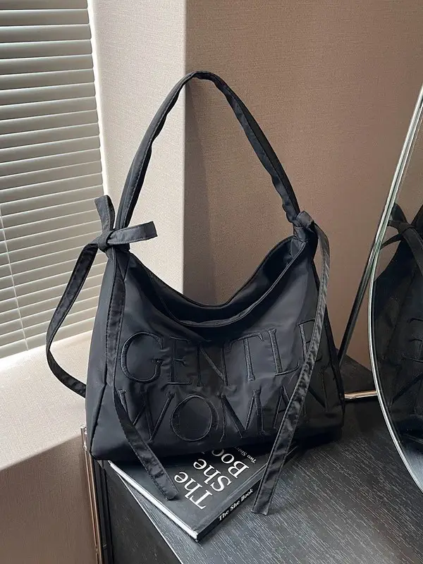 Light Blue Embroidered Crossbody Bag for Women