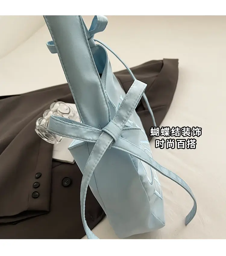 Light Blue Embroidered Crossbody Bag for Women — feature 4