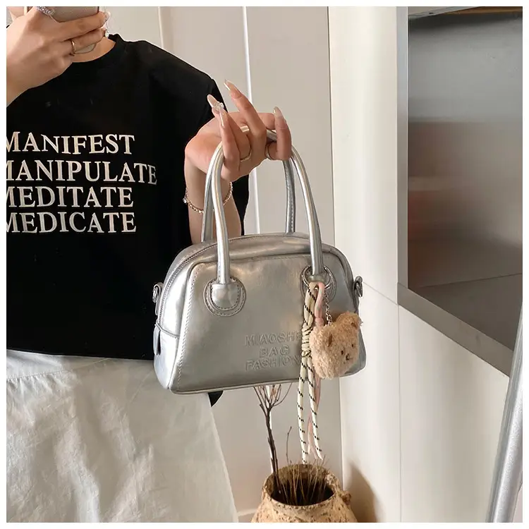 Silver Shoulder Crossbody Bag for Women Spring Summer — feature 26