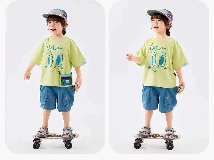 Doodle Baby T-shirt Cotton Summer Boys Half Sleeve — feature 29