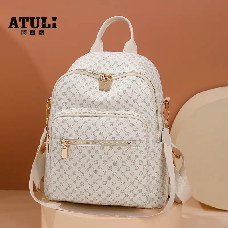 Women's Retro Printed Checkered Backpack 2025 - Image 6
