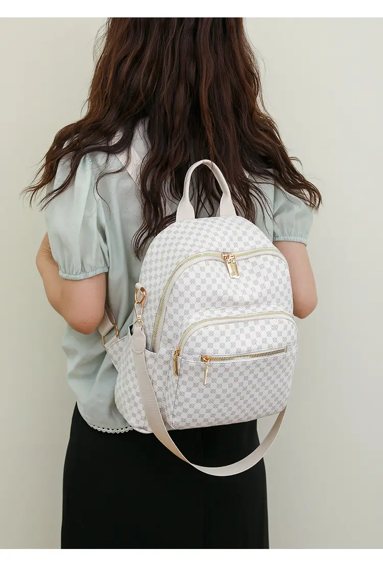 Women's Retro Printed Checkered Backpack 2025 — feature 24