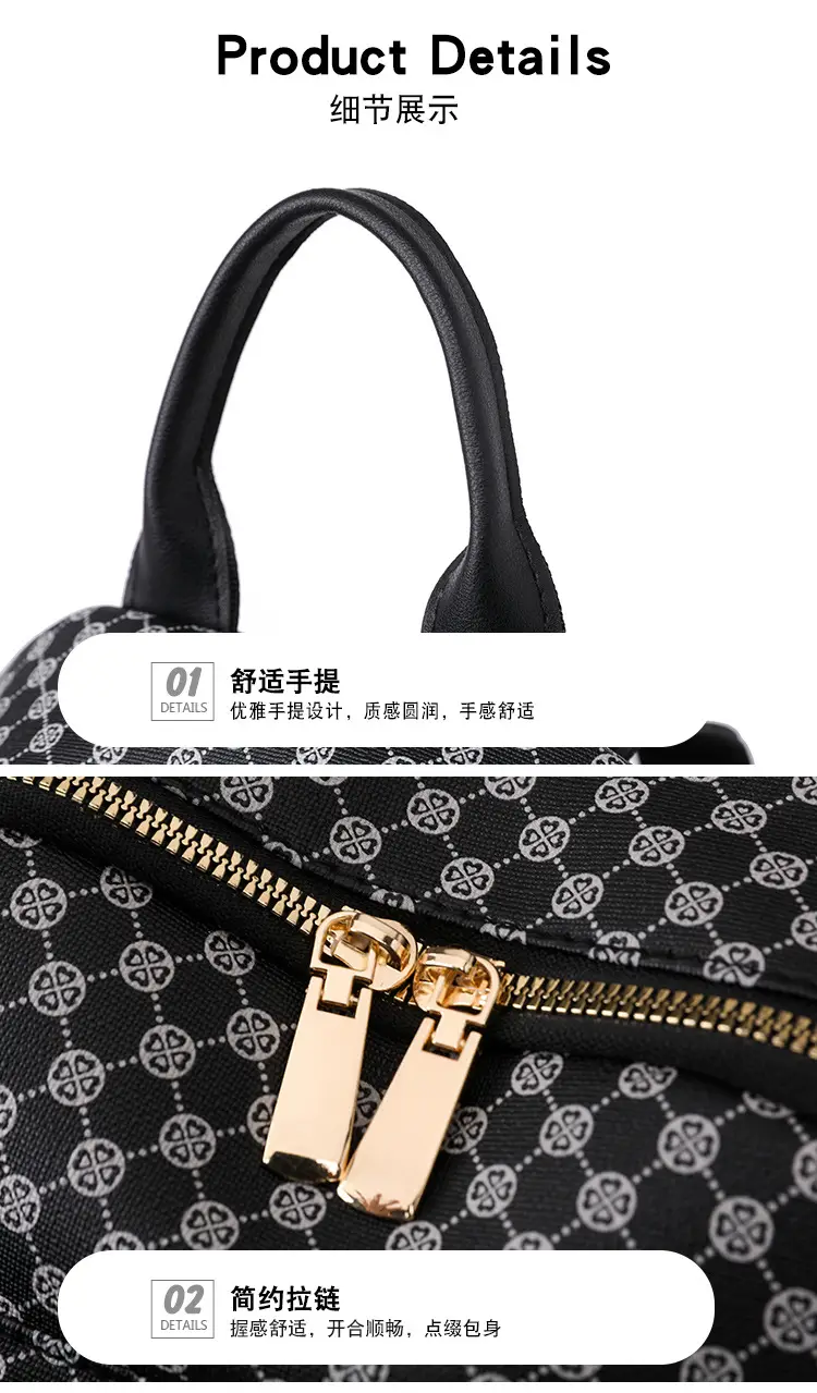 Women's Retro Printed Checkered Backpack 2025 — feature 29