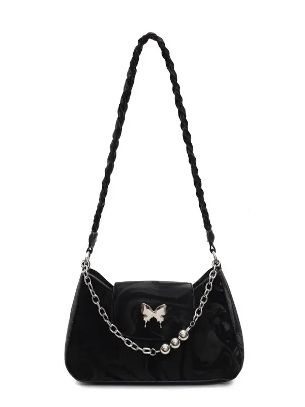 White Chain Crossbody Bag for Women Spring Summer 2025 - Image 9