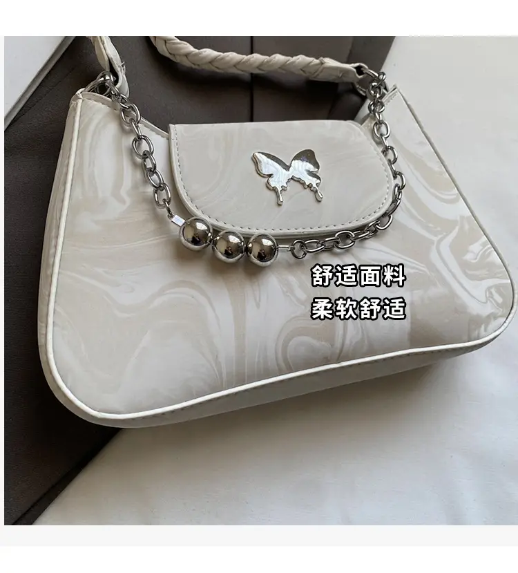White Chain Crossbody Bag for Women Spring Summer 2025 — feature 6
