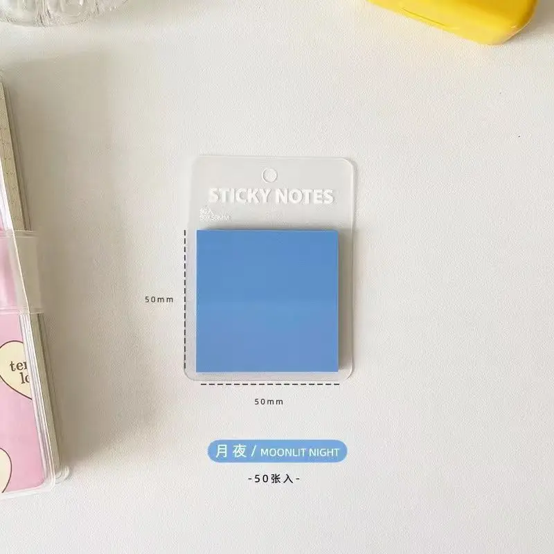 Sticky Notes, Colorful Index Tabs, Pet Transparent Morandi Colors, Square Shape, Reusable Sticky Notes, Key Point Markers, Small Note Pads