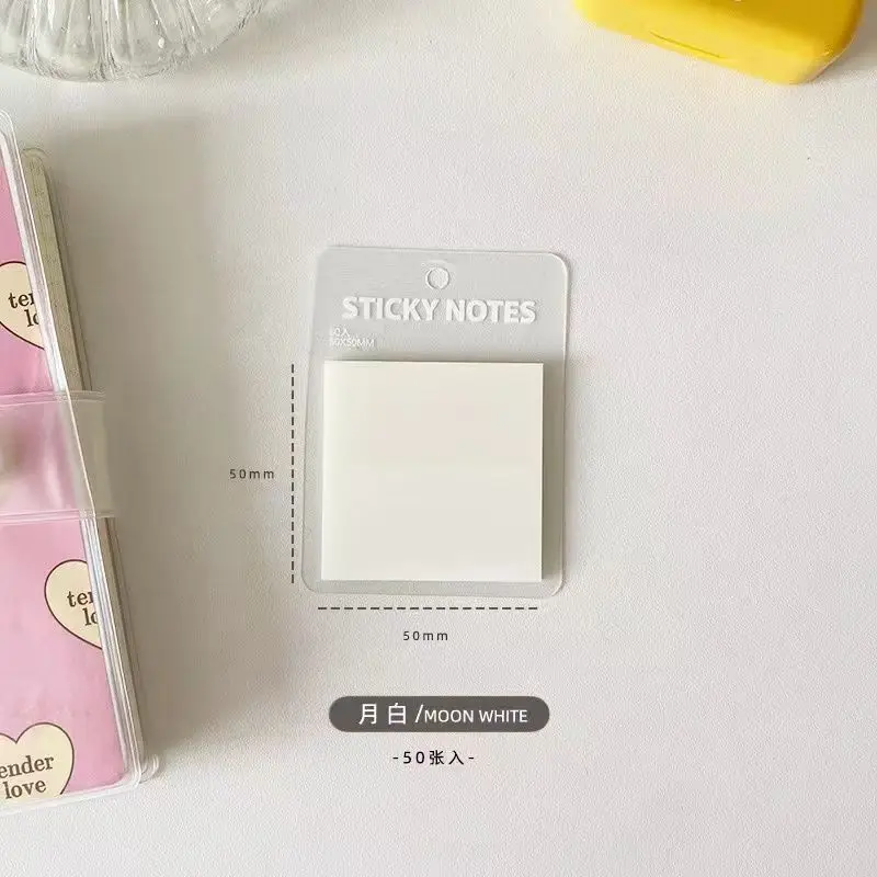 Sticky Notes, Colorful Index Tabs, Pet Transparent Morandi Colors, Square Shape, Reusable Sticky Notes, Key Point Markers, Small Note Pads