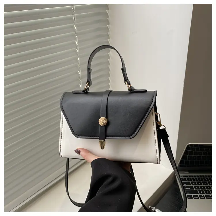 Women's Red White Contrast Shoulder Bag 2025 — feature 23
