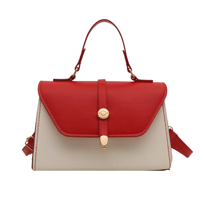 Women's Red White Contrast Shoulder Bag 2025 - Image 2