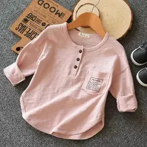 Boys Long Sleeve T-Shirt Grey Large 2025 - Image 2