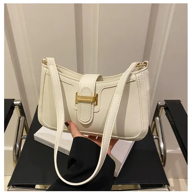 White Textured Crossbody Bag for Women 2025 Spring — feature 26