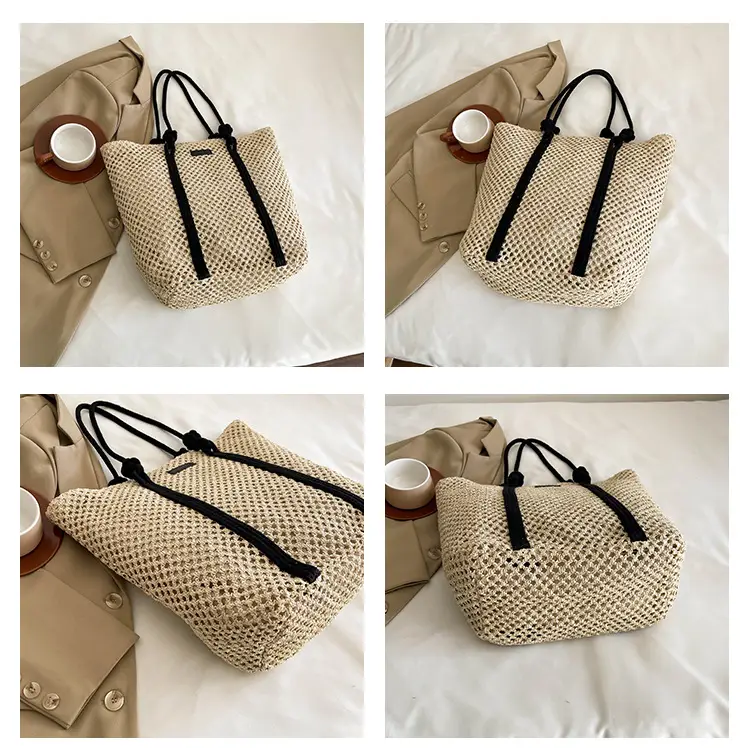 Large Capacity Woven Straw Beach Bag for Women — feature 10