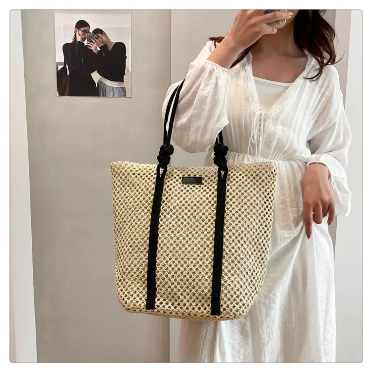 Large Capacity Woven Straw Beach Bag for Women — feature 15