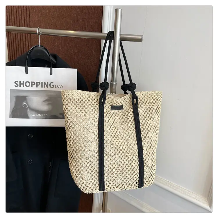 Large Capacity Woven Straw Beach Bag for Women — feature 23