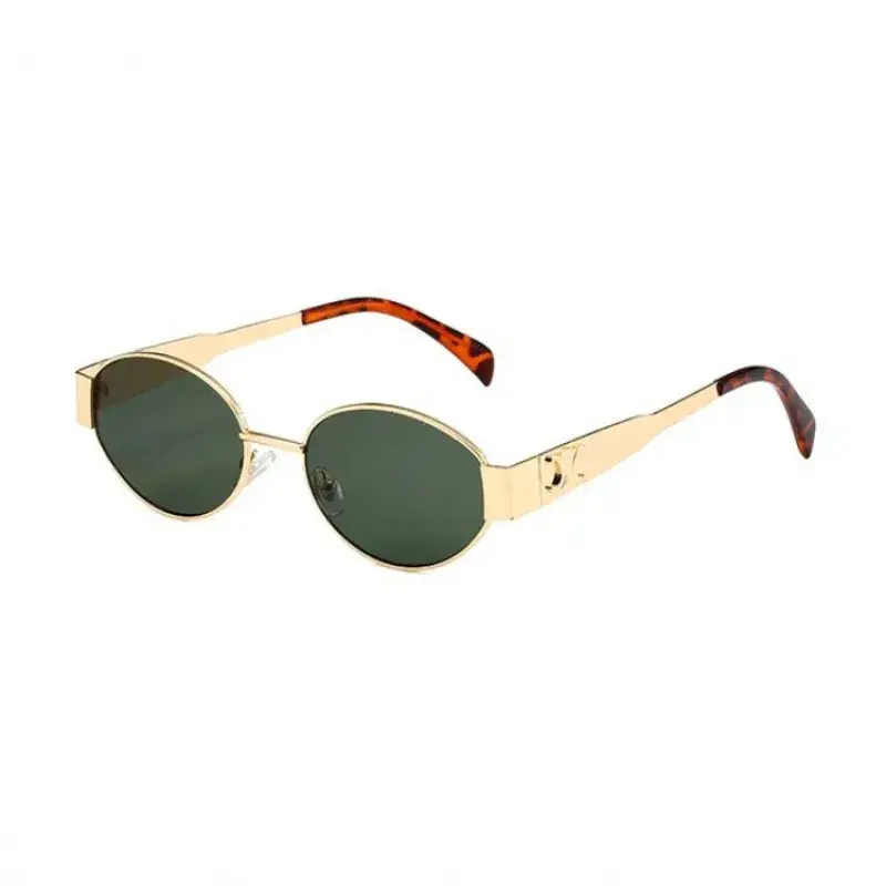 4S235 Gold Round Sunglasses for Men Women 2024 - Image 10