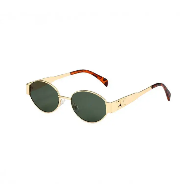 4S235 Gold Round Sunglasses for Men Women 2024 - Image 4