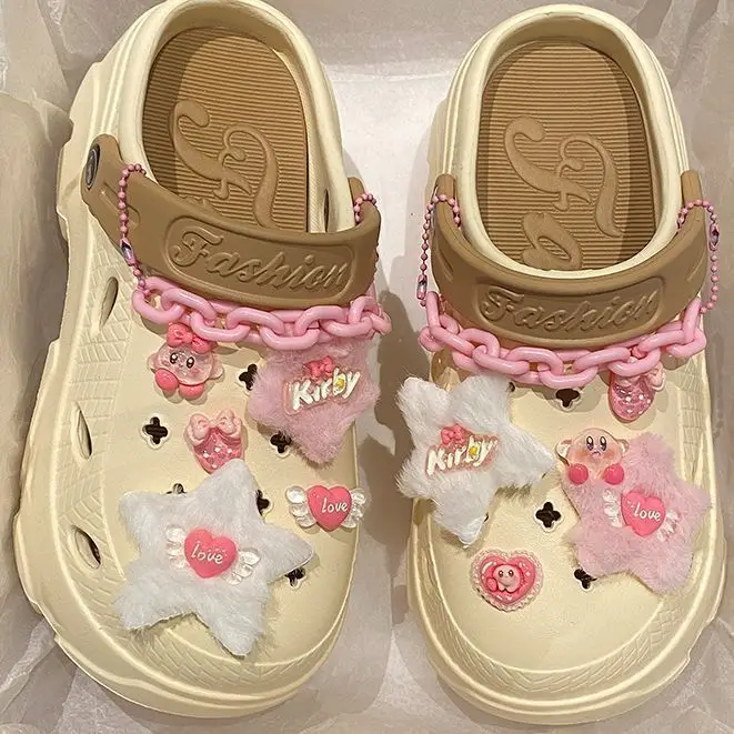 Summer 2025 New Cartoon Cute Cave Shoes Women's Beach Non-Slip Non-Stinky EVA Thick Bottom Toe Sandals - Image 7