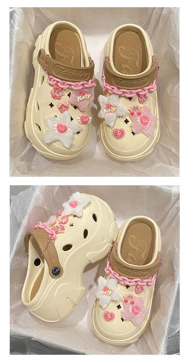 Summer 2025 New Cartoon Cute Cave Shoes Women's Beach Non-Slip Non-Stinky EVA Thick Bottom Toe Sandals — feature 25