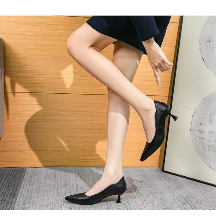 Women Pointed Toe Shallow Heel Jute Shoes Beige — feature 9