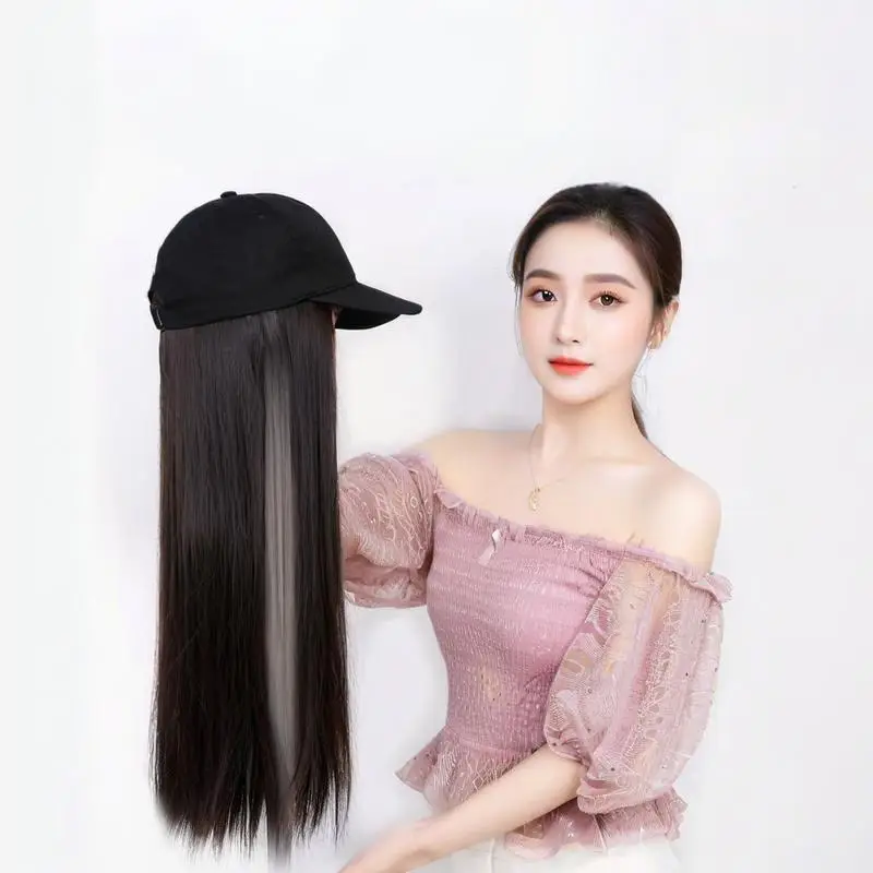 Long Straight Hair Net Cap Wig for Women — feature 11