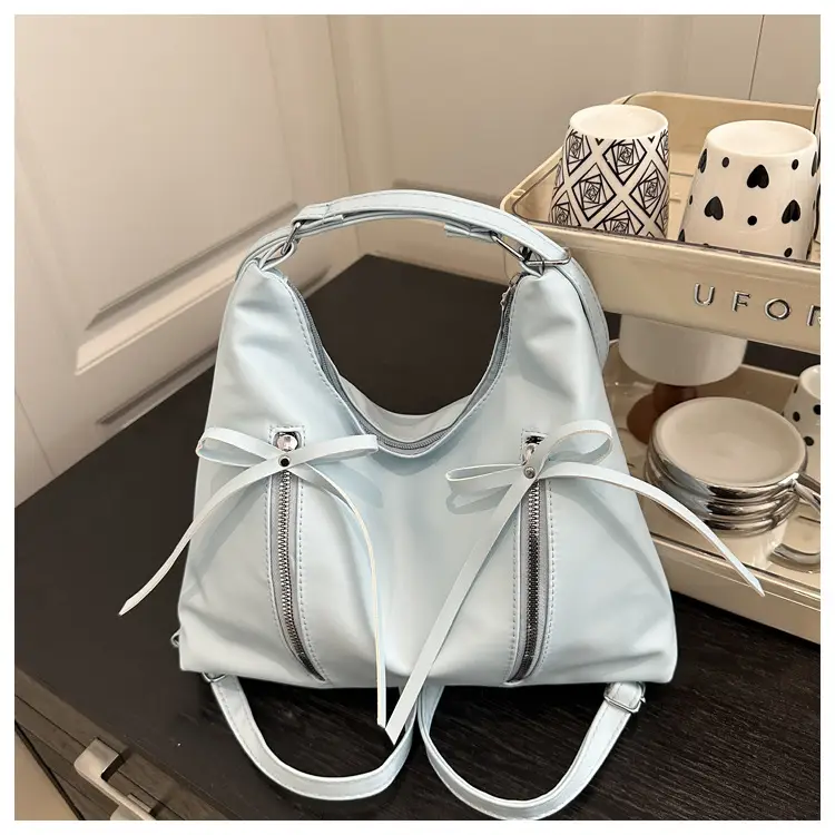 Black PU Bow Shoulder Bag Large Capacity 2025 — feature 24