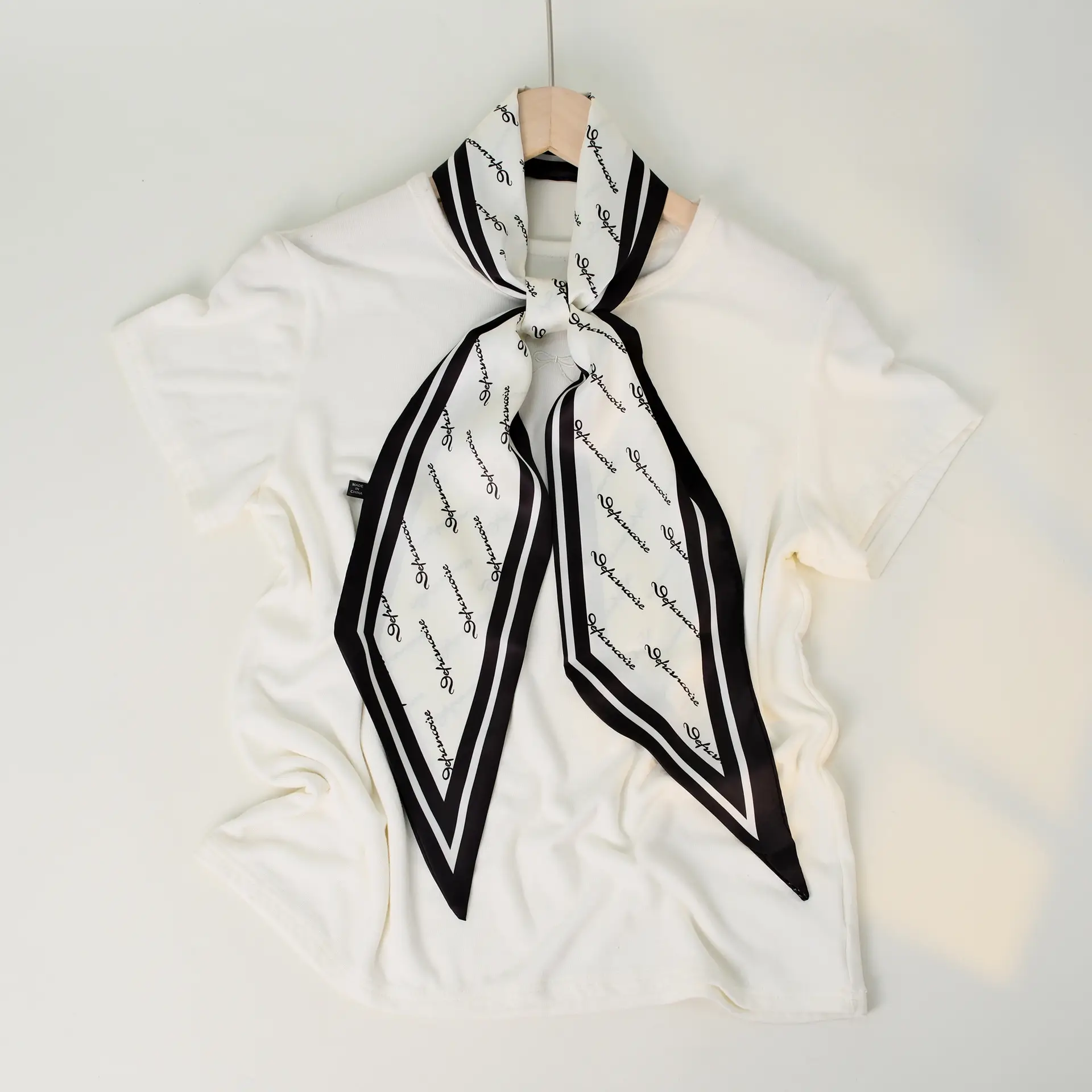 2025 Beveled Silk Scarf with Cashew Dot Design - Image 21