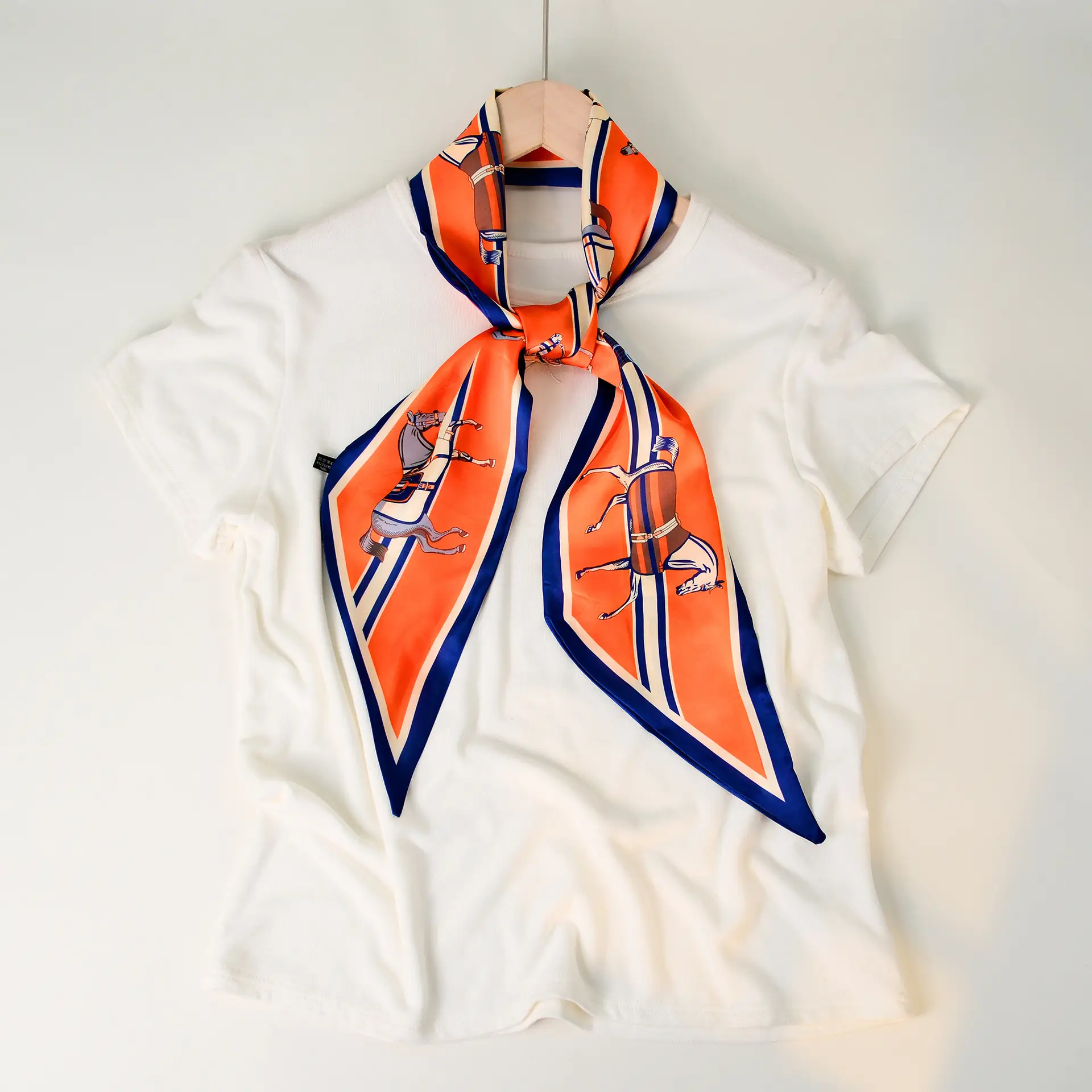 2025 Beveled Silk Scarf with Cashew Dot Design - Image 29