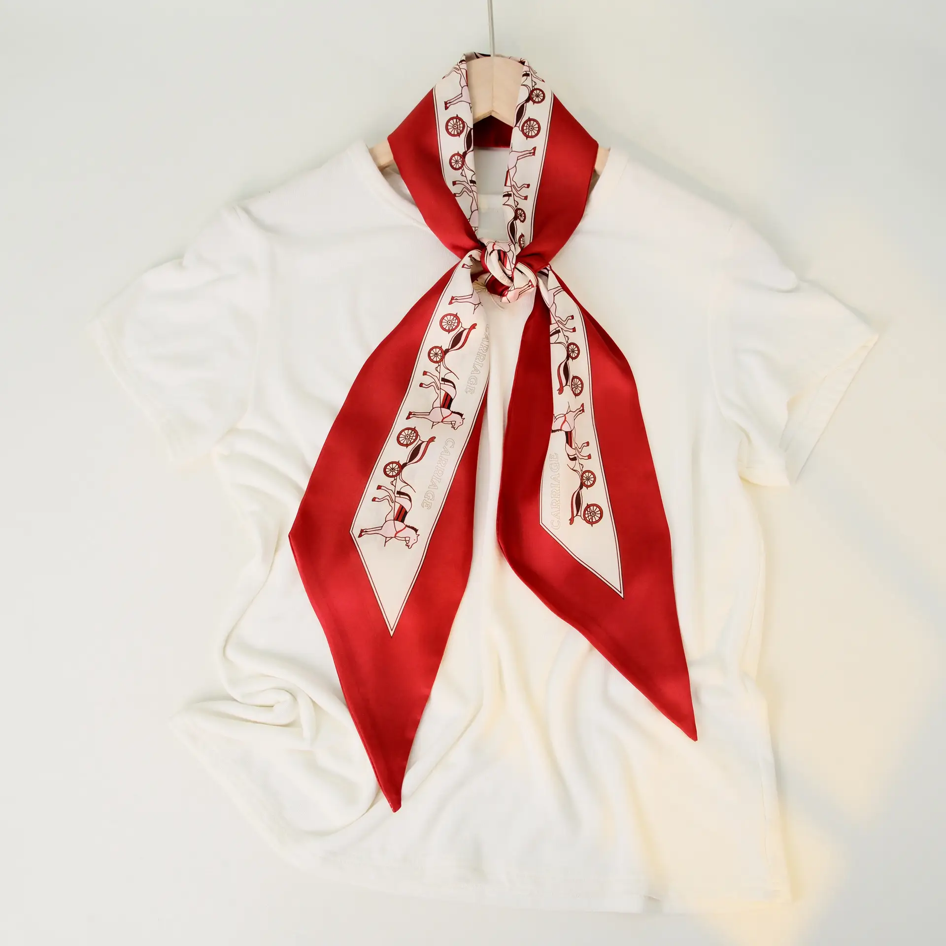 2025 Beveled Silk Scarf with Cashew Dot Design - Image 32