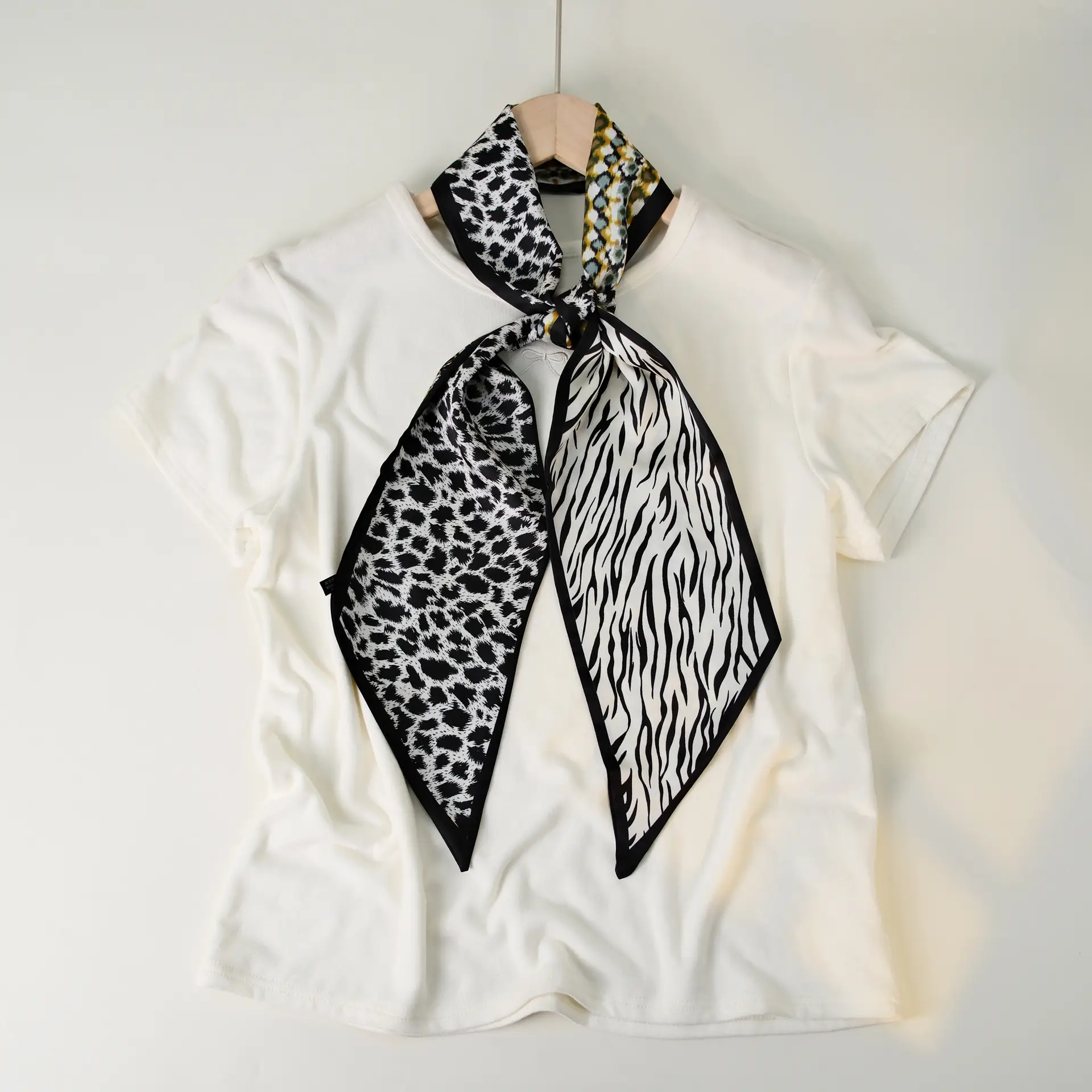 2025 Beveled Silk Scarf with Cashew Dot Design - Image 34