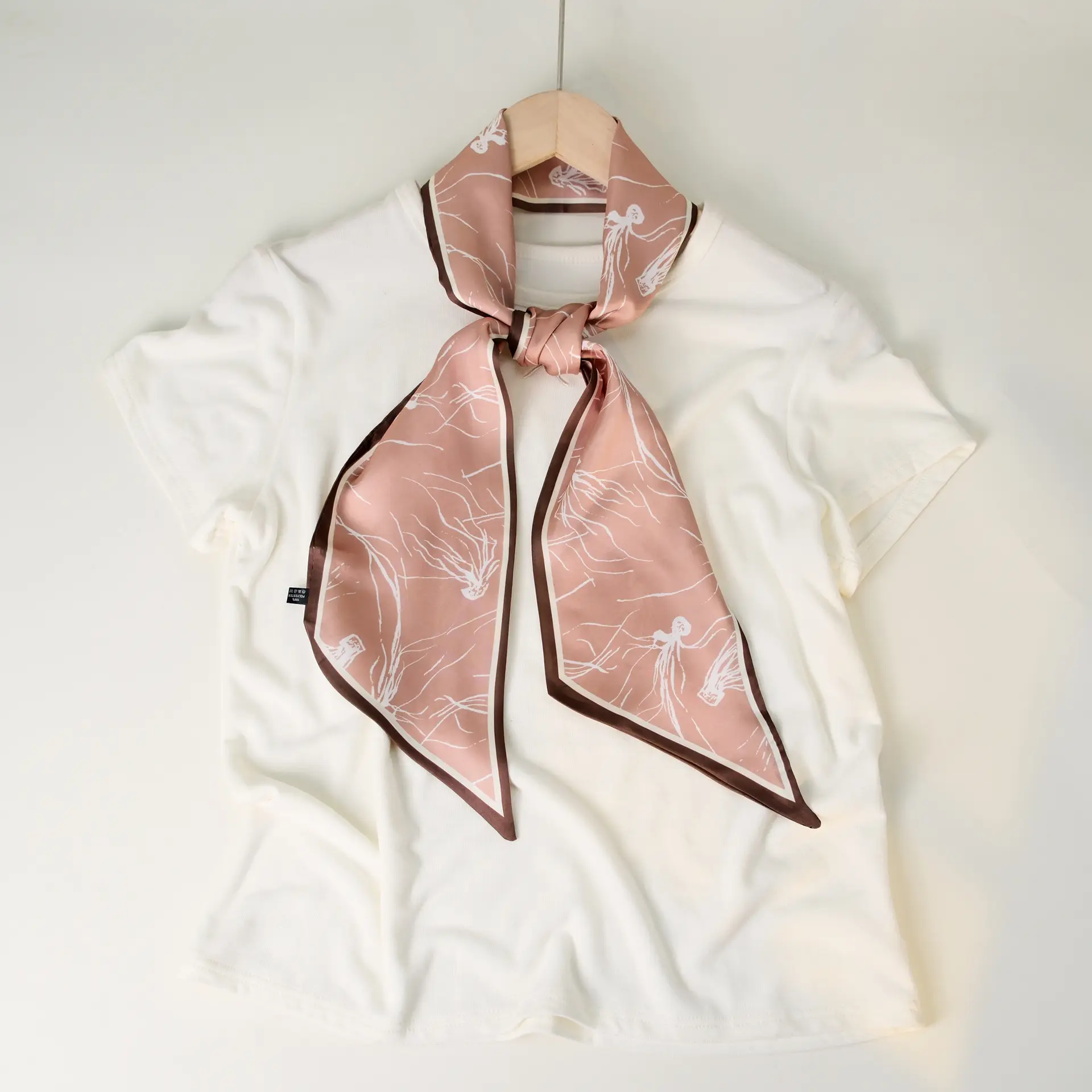 2025 Beveled Silk Scarf with Cashew Dot Design - Image 38
