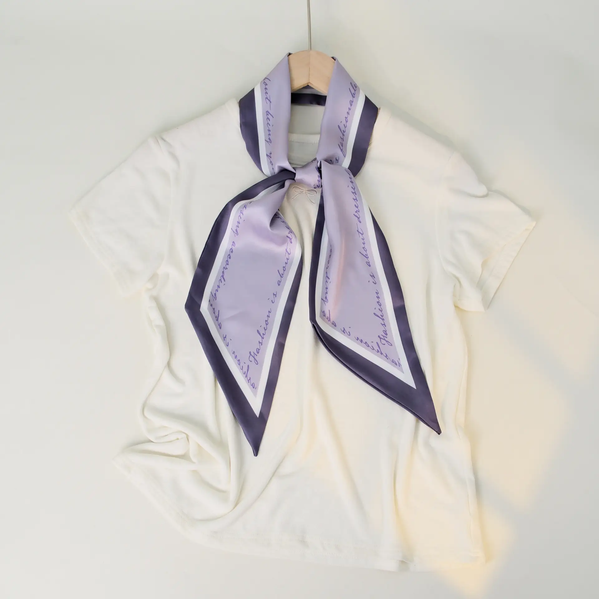2025 Beveled Silk Scarf with Cashew Dot Design - Image 47