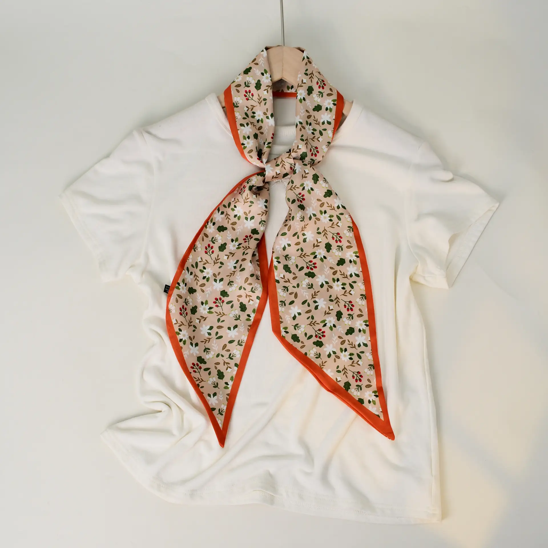 2025 Beveled Silk Scarf with Cashew Dot Design - Image 57