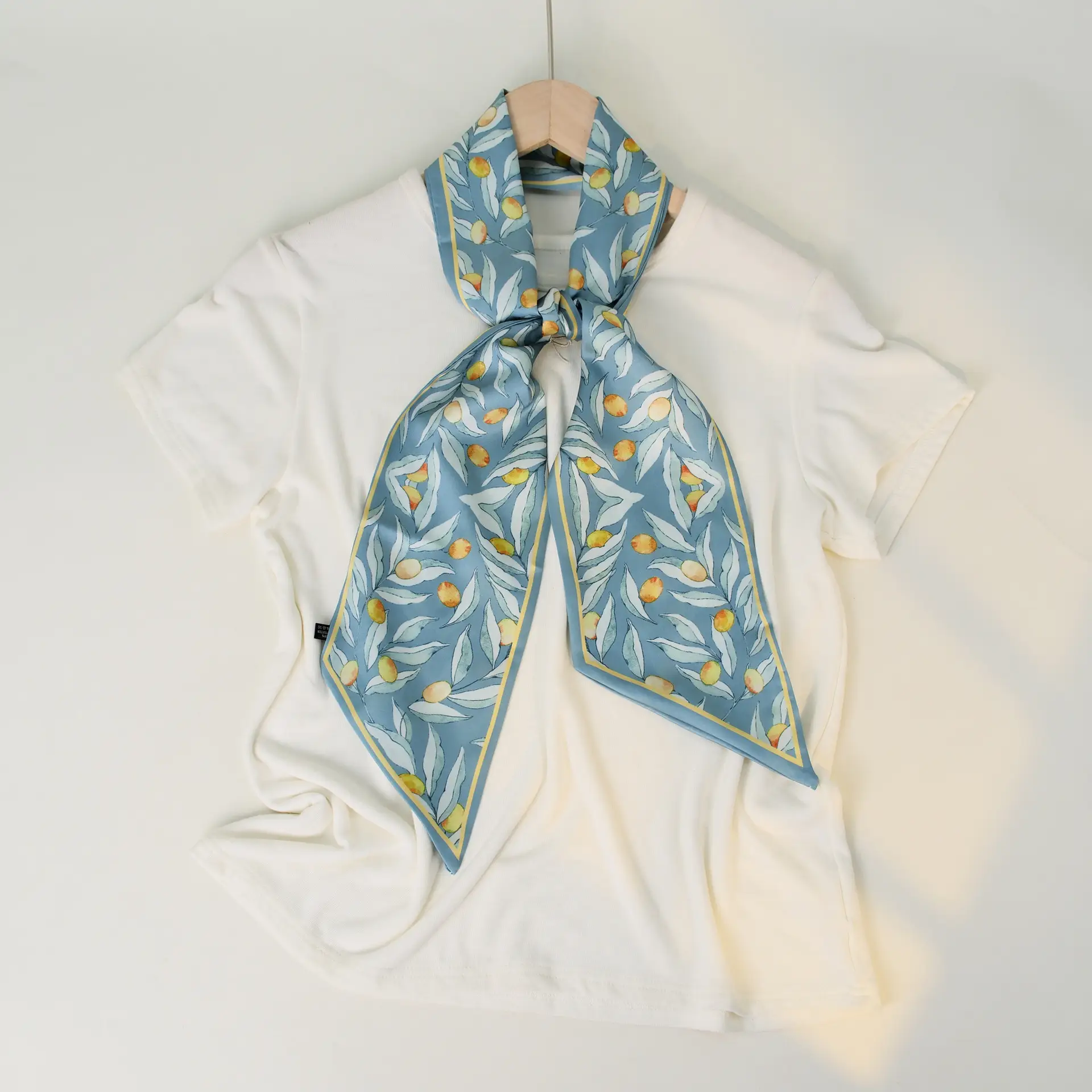 2025 Beveled Silk Scarf with Cashew Dot Design - Image 61