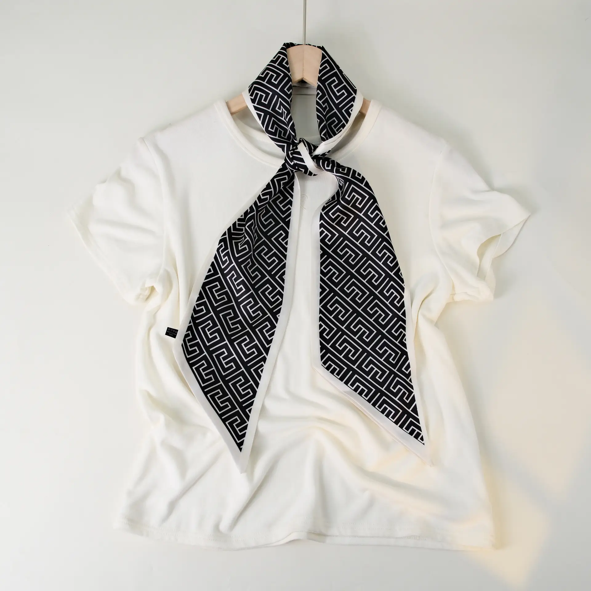 2025 Beveled Silk Scarf with Cashew Dot Design - Image 69