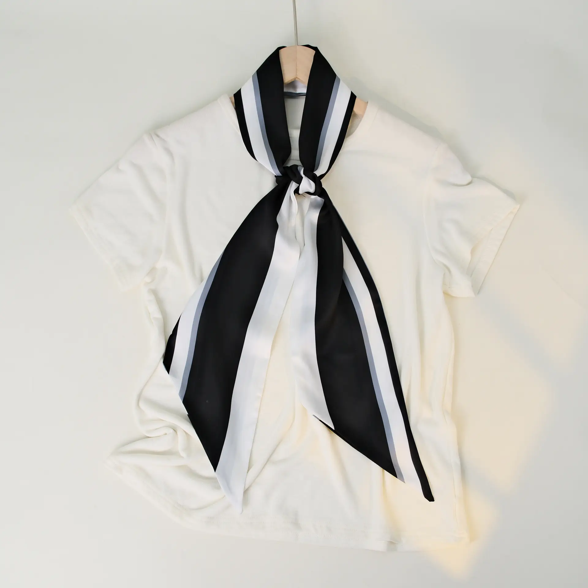 2025 Beveled Silk Scarf with Cashew Dot Design - Image 72