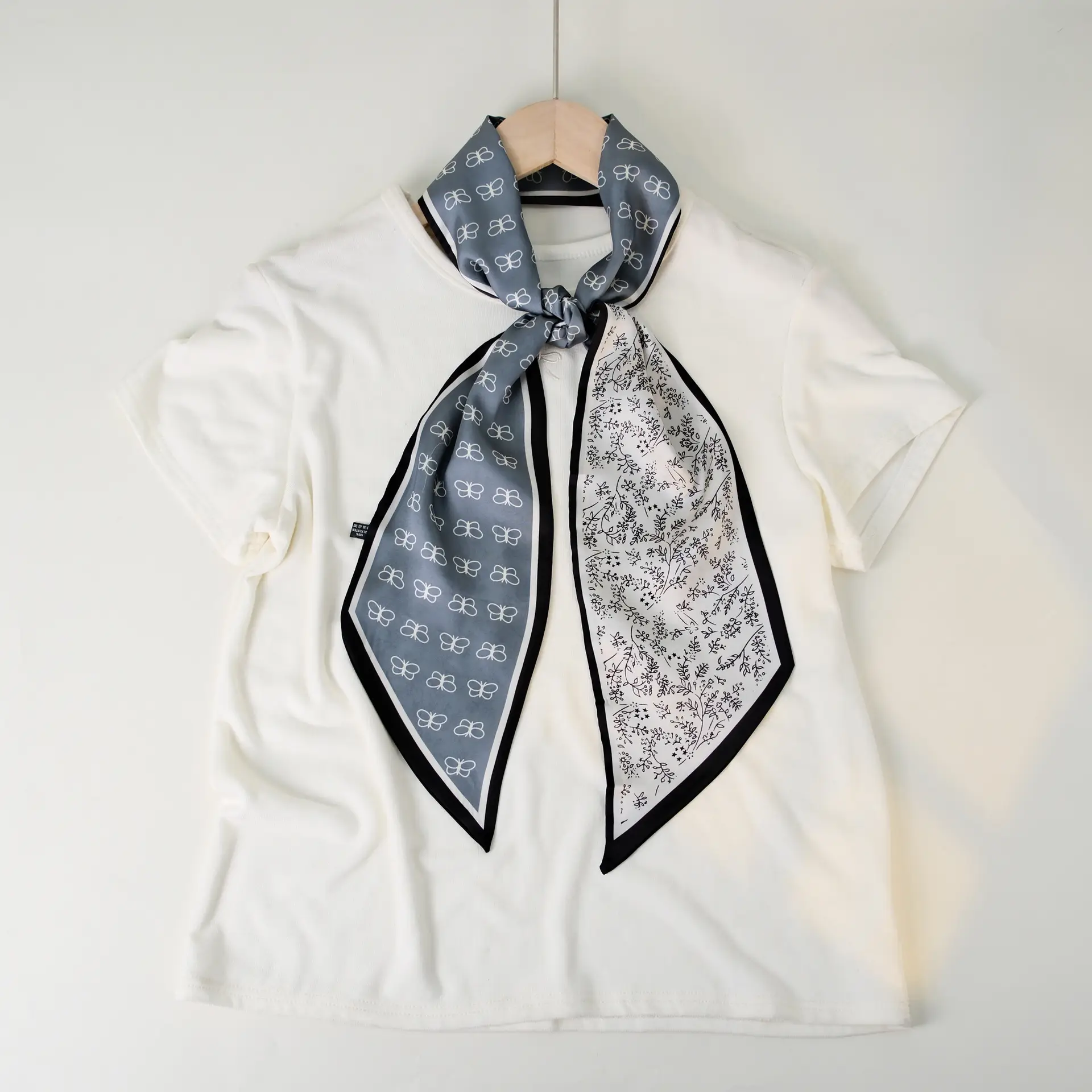 2025 Beveled Silk Scarf with Cashew Dot Design - Image 94