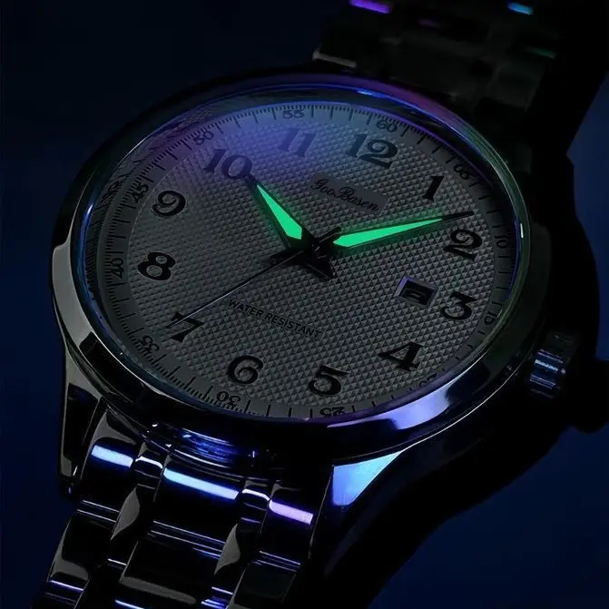 Men's Stainless Steel Quartz Watch with Analog Dial - Image 4