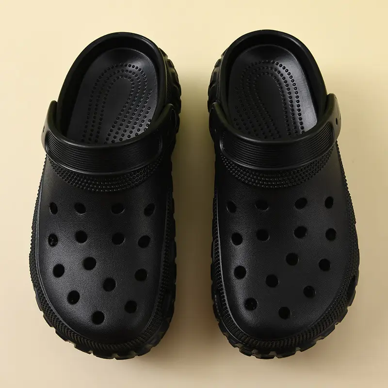Baotou Women's Outer Wear Non-slip Breathable Deodorant Hole Shoes EVA Wear-resistant Tire Bottom Increased Beach Slippers for Couple - Image 10