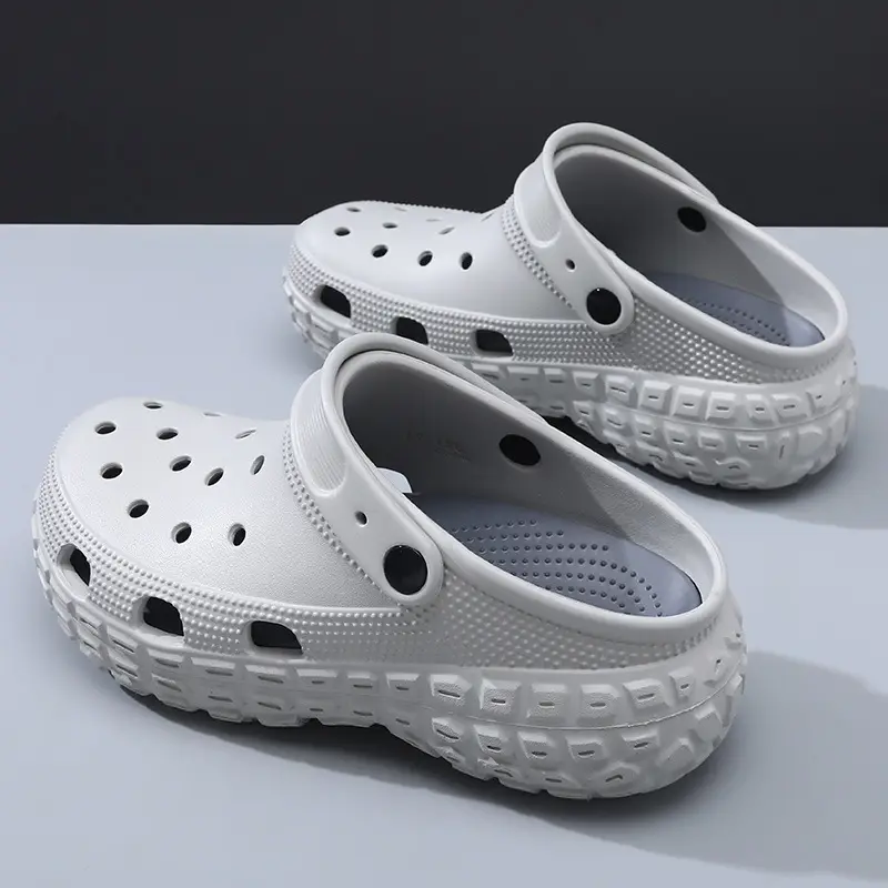 Baotou Women's Outer Wear Non-slip Breathable Deodorant Hole Shoes EVA Wear-resistant Tire Bottom Increased Beach Slippers for Couple - Image 6