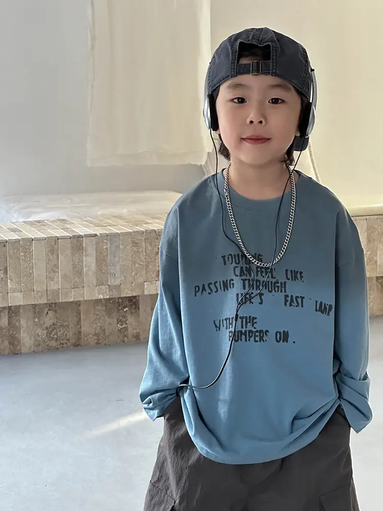 Boys Blue Graphic T-Shirt Loose Fit Casual Wear - Image 6