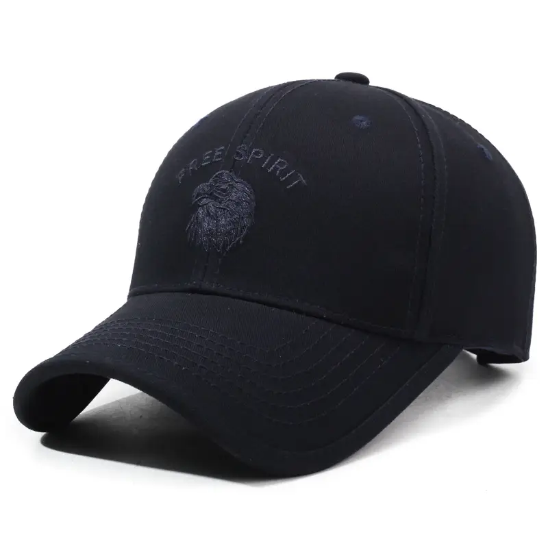 Korean Embroidered Baseball Cap Tan Men's Outdoor Sunshade
