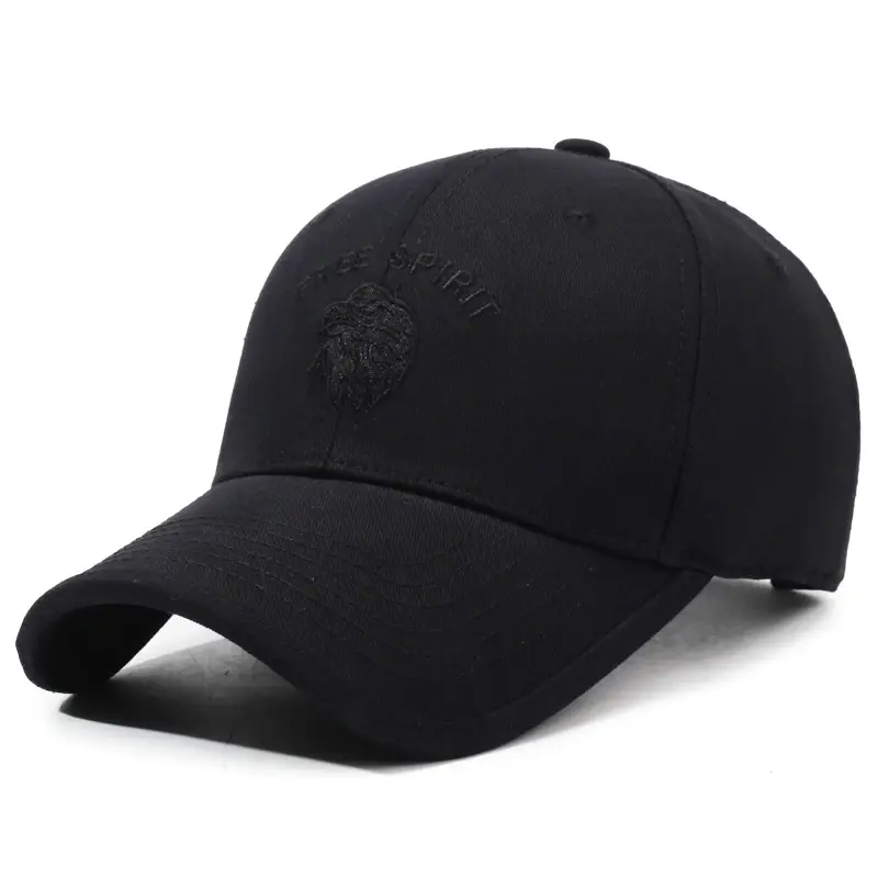 Korean Embroidered Baseball Cap Tan Men's Outdoor Sunshade