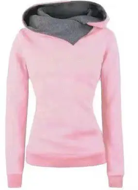 Women's Black Fleece Hoodie with Grey Lined Cap