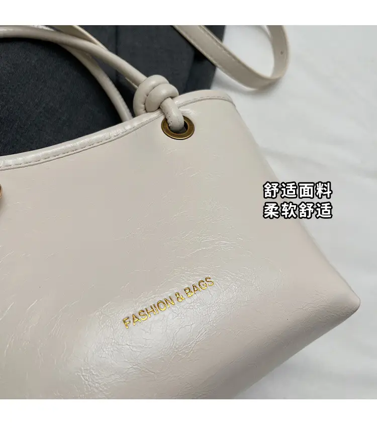 Vintage Women's Pink Shoulder Bag with Crossbody Handle — feature 5