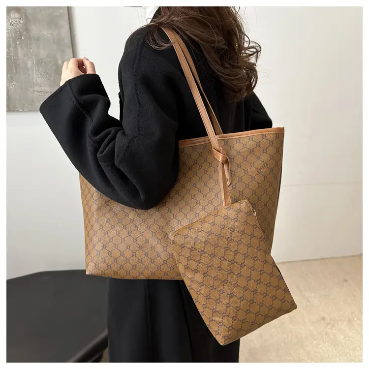 Women's 2-Piece Retro Plaid Shoulder Bag Set — feature 10