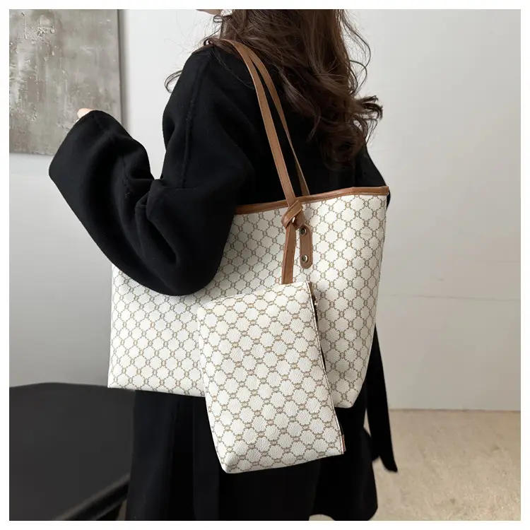 Women's 2-Piece Retro Plaid Shoulder Bag Set — feature 13