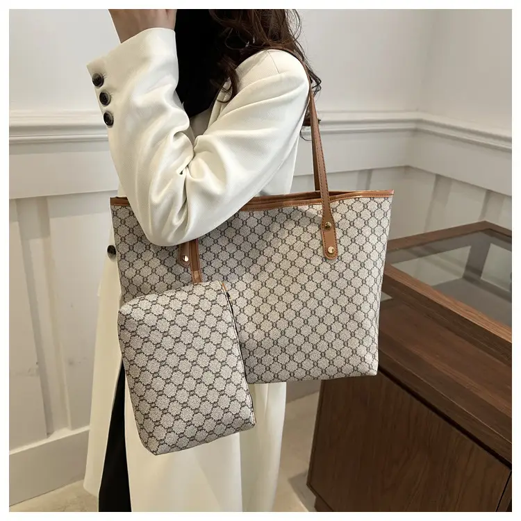 Women's 2-Piece Retro Plaid Shoulder Bag Set — feature 18