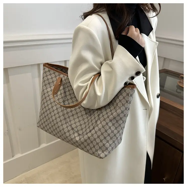 Women's 2-Piece Retro Plaid Shoulder Bag Set — feature 19