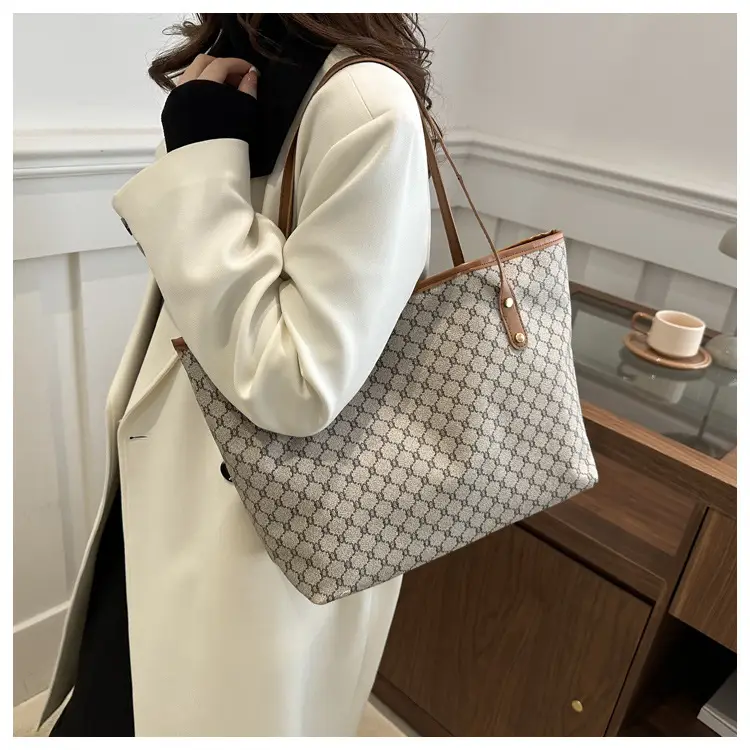 Women's 2-Piece Retro Plaid Shoulder Bag Set — feature 20