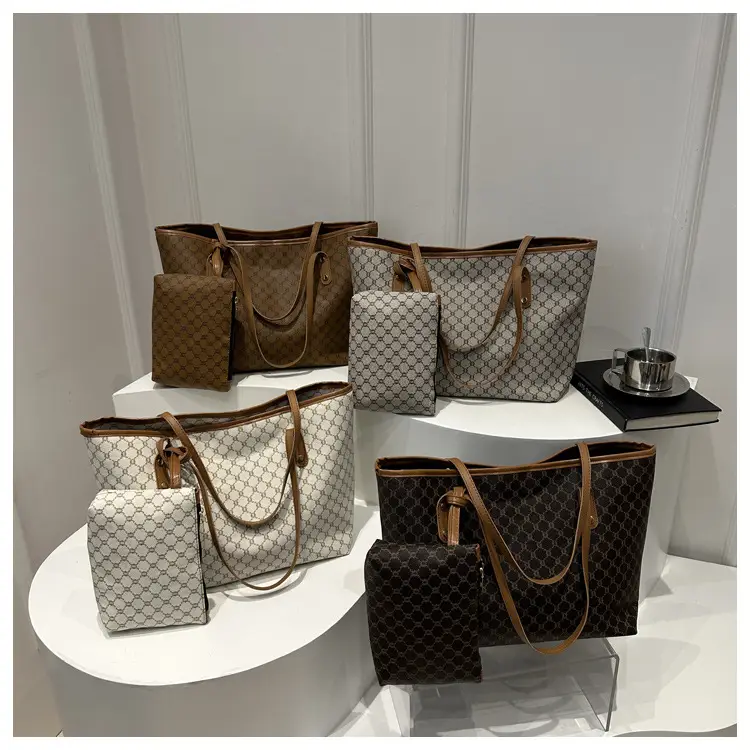 Women's 2-Piece Retro Plaid Shoulder Bag Set — feature 25